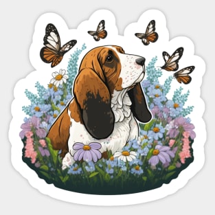 Basset Hound Sticker